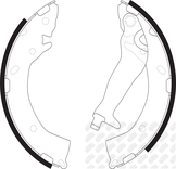 Колодки тормозные барабанные | зад |