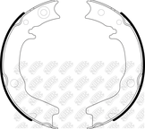 Колодки тормозные барабанные | зад |