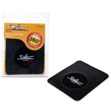 Коврик липучка чёрный большой 138*160 мм