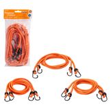 Резинки-стяжки набор 6 шт.: 2 шт.-60см, 2шт.-80см, 2шт-100см, D-8 мм (металлические крючки)