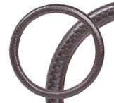 Оплетка на руль, искусственная кожа с тиснением, коричневая, 42 см / XL