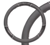 Оплетка на руль, искусственная кожа, женская модель, черная/принт, 38 см / m