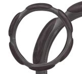 Оплетка на руль, спонжевая, черная, 38 см / m