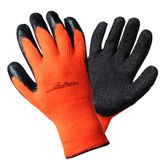 Перчатки утепленные с двухслойным латексным покрытием ладони