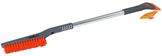 Щетка от снега и льда с плоской телескоп.рукояткой и мягкой щетиной + скребок (60-88 см)