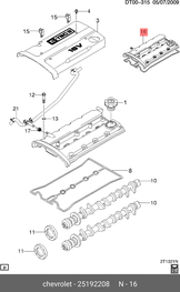Крышка клапанов