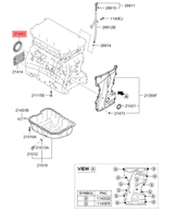 Сальник коленчатого вала задний