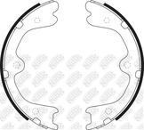 Колодки тормозные барабанные | зад |