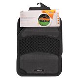 Ковры полимерные с ковролиновыми вставками в салон автомобиля универсальные, цвет - серый/черный, комплект из 4х ковров