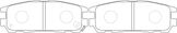 Колодки тормозные дисковые | зад |