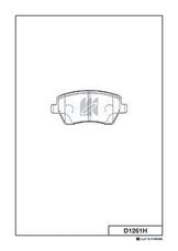 Колодки тормозные дисковые | перед |