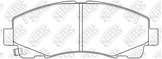 Колодки тормозные дисковые | перед |