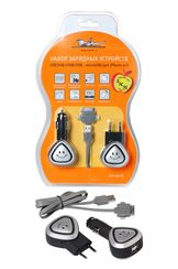 Снят с производства Зарядное устройство набор 12в/24в/220в/usb - microUSB/для Iphone 4/5