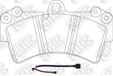 Колодки тормозные дисковые | перед |