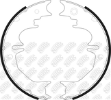 Колодки тормозные барабанные | зад |