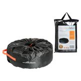 Набор чехлов на колеса r13-17, комплект 4 шт., цвет черный/оранжевы