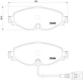 Колодки тормозные дисковые | перед |