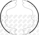 Колодки тормозные барабанные | зад |