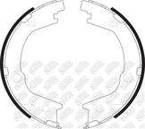 Колодки тормозные барабанные | зад |