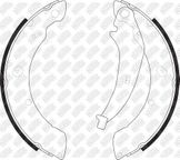 Колодки тормозные барабанные | зад |