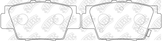 Колодки тормозные дисковые | зад |