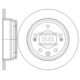 Диск тормозной задний D262мм