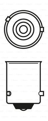 Лампа накаливания ECO py21w 12V 21W BAU15s | перед |