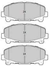 Комплект тормозных колодок, дисковый тормоз | перед |