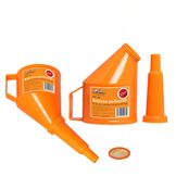 Воронка разборная d-120 мм, угловой носик 150 мм, латунная сетка