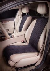 Накидки Алькантара, передние (2 шт.), черные