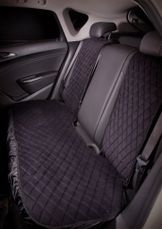 Накидка Алькантара, задняя (3 предмета), черная