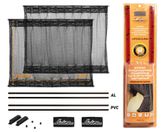 Шторки солнцезащитные раздвижные m (д*в: 50*42-47см), цвет черный