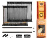 Шторки солнцезащитные раздвижные l (д*в: 50*47-53см), цвет черный