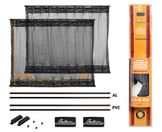 Шторки солнцезащитные раздвижные s (д*в: 70*37-42см), цвет черный