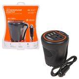 Инвертор 12в-220в, 120 Вт в подстаканник + 3usb