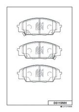 Колодки тормозные дисковые, комплект | перед |