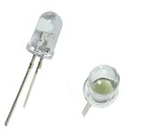 Светодиод выводной F5 (1 led) белый 3,5v 0.06w 5lm