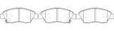 Колодки тормозные дисковые | перед |