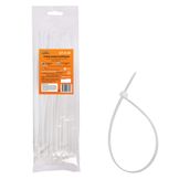 Стяжки (хомуты) кабельные 3,6*250 мм, пластиковые, белые, 100 шт.