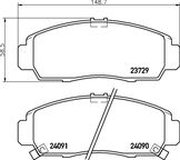 Колодки тормозные дисковые | перед | (pf-8614)