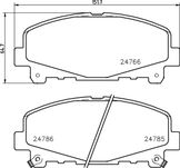 Колодки тормозные дисковые | перед |