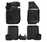 Ковры в салон (3D с подпят.без вещ.ящика) для Lada xray (16-) компл. 4 шт., (крепеж), выс. борт, полимер., черн.