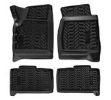 Ковры в салон (3D с подпят. ) для UAZ Patriot (с окт.14-) компл. 4 шт., выс. борт, полимер., черн.