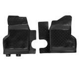 Ковры в салон перед. (с перемычкой) для ГАЗель 2705, 3302 (в т.ч. 4x4), Бизнес (95-) компл. 2 шт., выс. борт, полимер., черн.