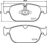 Колодки тормозные дисковые | перед |