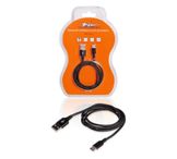 Кабель USB - Type-C 1м, черный нейлоновый