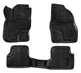 Ковры в салон (3D с подпят.) для Ford Focus II (05-11) компл. 4 шт., выс. борт, полимер., черн.