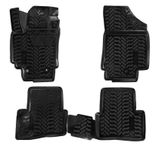 Ковры в салон (3D с подпят.) для Hyundai Creta (16-) компл. 4 шт., (крепеж), выс. борт, полимер., черн.