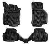 Ковры в салон (3D с подпят.) для Skoda Octavia (a7) (13-) компл. 4 шт., (крепеж), выс. борт, полимер., черн.
