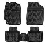 Ковры в салон (3D с подпят.) для Toyota Camry VII (xv50) (11-)компл. 4 шт., (крепеж), выс. борт, полимер., черн.